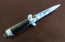 Miniature Lever Lock Switchblade Knife, Made In Japan, Marked Stainless Steel, Hard To Find 