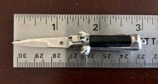Miniature Lever Lock Switchblade Knife, Made In Japan, Marked Stainless Steel, Hard To Find 