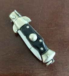Miniature Switchblade Knife, Made In Japan, Marked Stainless Steel, Hard To Find 