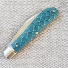 Mike Moran Honeycomb Eureka Jack, 3.75" clad, Cpm154,Honeycomb WireWorks Scales,3D effect but smooth