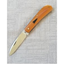 Ricky Menefee Shadow Zulu375quotCpm154 ANTIQUE Westinghouse Linen Butterscotch Micarta