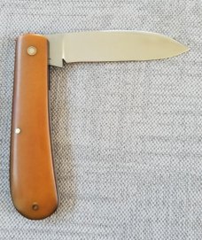 Ricky Menefee Shadow Zulu,3 5/8",Cpm154, ANTIQUE Westinghouse Linen Butterscotch Micarta