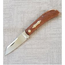 Jason Taber Wombat3 58quot closed Cpm154 Russian Military Rag Micarta Coa and pouch82021 DOB