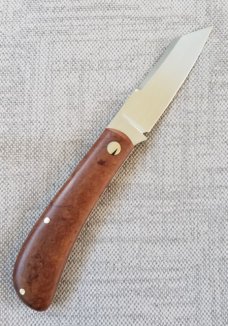 Jason Taber Wombat,3 5/8" closed, Cpm154, Russian Military Rag Micarta ,Coa and pouch,8/2021 DOB