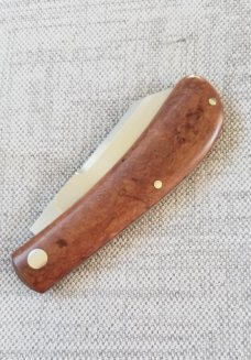 Jason Taber Wombat,3 5/8" closed, Cpm154, Russian Military Rag Micarta ,Coa and pouch,8/2021 DOB