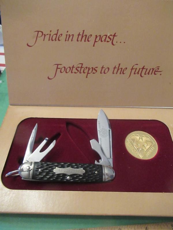 Schrade Boy Scout Diamond Jubilee 75th Anniversary Scout Knife 
