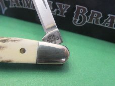 Case XX  2005 Family Brands C Platt Sons Cutlery Stag Eisenhower Pattern # 05263SS