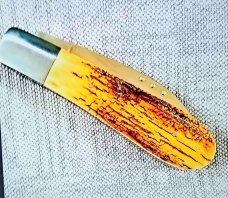 Steve Vanderkolff Mammoth Ivory,4" swayback, dot system for pulls. CPM-154, diamond shield, stout