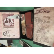 Case XX Slim Lock Rogers Jigged Walnut Bone Pattern 6173L BG42 Steel