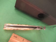Case XX Slim Lock Rogers Jigged Walnut Bone Pattern # 6173L BG42 Steel