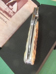 Case XX Slim Lock Rogers Jigged Walnut Bone Pattern # 6173L BG42 Steel