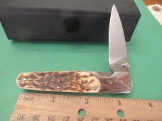 Case XX Slim Lock Rogers Jigged Walnut Bone Pattern # 6173L BG42 Steel