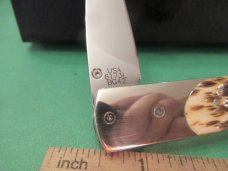 Case XX Slim Lock Rogers Jigged Walnut Bone Pattern # 6173L BG42 Steel