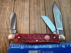 Henckels by Boker Stockman Red Pin Feather Jigged Solingen Germany