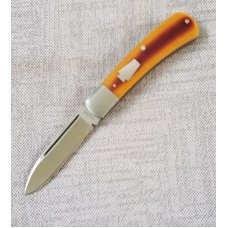 Jeffrey Mitchell Butterscotch Westy Micarta Zulu CustomSteel bolsters and shield CPM-154 3 78