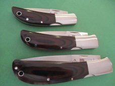 AL-Mar 3 Knives The Eagle Falcon & Hawk Titanwood ,