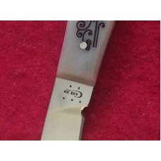 2015 CASE XX USA 617-3  154 CM APPROX 7” LONG BONE HANDLE OFFICE KNIFE FIXED BLADE WITH SHEATH NIB