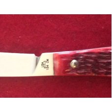 2010 CASE XX USA 617-3 154 CM BEAUTIFUL 7” LONG RED BONE HANDLE OFFICE DESK KNIFE AND BLADE WITH SHE