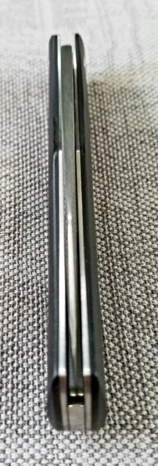 Sacha Thiel custom Birdy knife, M390 ,Titanium & G10, 4" closed, French maker of very hi en mod