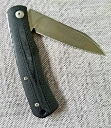 Sacha Thiel custom Birdy knife, M390 ,Titanium & G10, 4" closed, French maker of very hi en mod