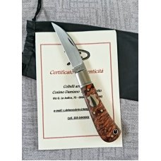 Cosimo De Benedetto Custom Sway Back Knife MapleNEWWcoa 4quot RWL 344 pinsamp Lanyard tube