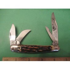 Robt Klass Stag Kissing 1980 4 Blade Whittler Made for the ODKCA Club