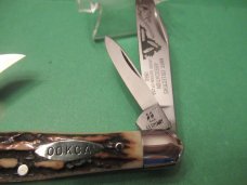 Robt Klass Stag Kissing 1980 4 Blade Whittler Made for the ODKCA Club  