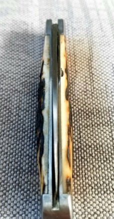 Dean Robertson Custom Sambar Stag Native Knife, 01 Tool, 3 5/8" clsd,New,box and coa#269