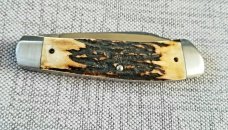 Dean Robertson Custom Sambar Stag Native Knife, 01 Tool, 3 5/8" clsd,New,box and coa#269