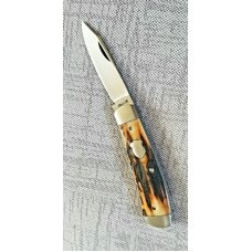 Dean Robertson Custom Sambar Stag Native Knife 01 Tool 3 58quot clsdNewbox and coa269