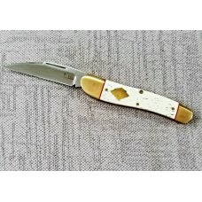 K'roo Custom Giraffe Bone Serpentine.3.5..slip..coa...rwl34..filework.red liners..spacers...brass