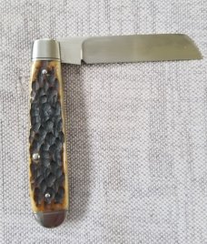 TA Davison Lambsfoot Jack Knife,NEW,3 5",Sambar Stag...jeweled liners,CTS-xhp..ringed bolsters & cap