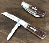 2021 Antique Amber Jigged Bone Barlow Knife