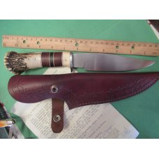 Custom Stag Fixed Blade By Mudd Sharrigan