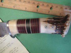 Custom Stag Fixed Blade By Mudd Sharrigan