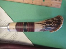 Custom Stag Fixed Blade By Mudd Sharrigan