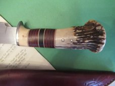 Custom Stag Fixed Blade By Mudd Sharrigan