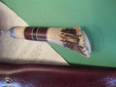 Custom Stag Fixed Blade By Mudd Sharrigan