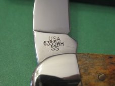 Case Autumn Bone Silver Script Seahorse Whittler Pattern # 6355WH SS