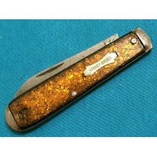 VINTAGE FANCY KINNEY SHOES COLONIAL PROV USA SWELL END JACK FOLDING POCKET KNIFE KNIVES OLD AD