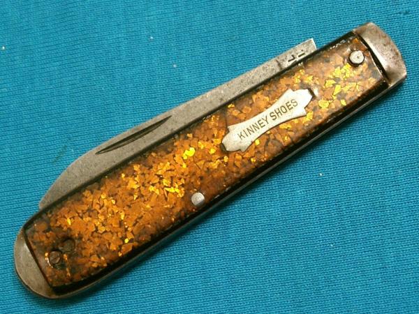 VINTAGE FANCY KINNEY SHOES COLONIAL PROV USA SWELL END JACK FOLDING POCKET KNIFE KNIVES OLD AD VINTAGE FANCY KINNEY SHOES COLONIAL PROV USA SWELL END JACK FOLDING POCKET KNIFE KNIVES OLD AD