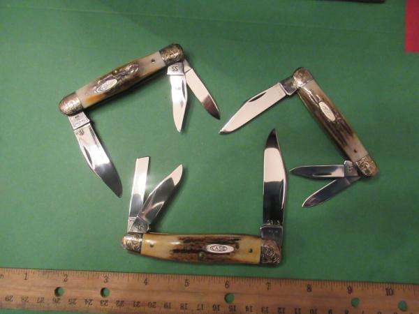 Case XX 1983 Stag Whittler Set Patterns # 5380 SSP, 5383 SSP & 5308 SSP Case XX 1983 Stag Whittler Set Patterns # 5380 SSP, 5383 SSP & 5308 SSP