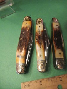 Case XX 1983 Stag Whittler Set Patterns # 5380 SSP, 5383 SSP & 5308 SSP 