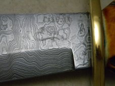 Case XX USA Stag 0148 Bowie Damascus Large Fixed Blade Knife c.1990