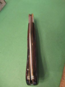Wenoka Hi Stainless Wood Handle Lockback  Folding Hunter Model 4698