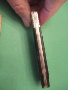 Wenoka Hi Stainless Wood Handle Lockback  Folding Hunter Model 4698