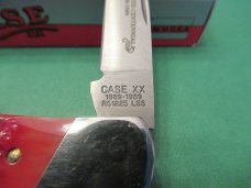 Case XX 1989 Centennial Red Bone Lock Back Pattern # R61225  L SS