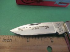 Case XX 1989 Centennial Red Bone Lock Back Pattern # R61225  L SS
