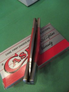 Case XX 1989 Centennial Red Bone Lock Back Pattern # R61225  L SS