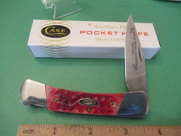 Case XX 1989 Centennial Red Bone Lock Back Pattern # R61405 L SS Case XX 1989 Centennial Red Bone Lock Back Pattern # R61405 L SS